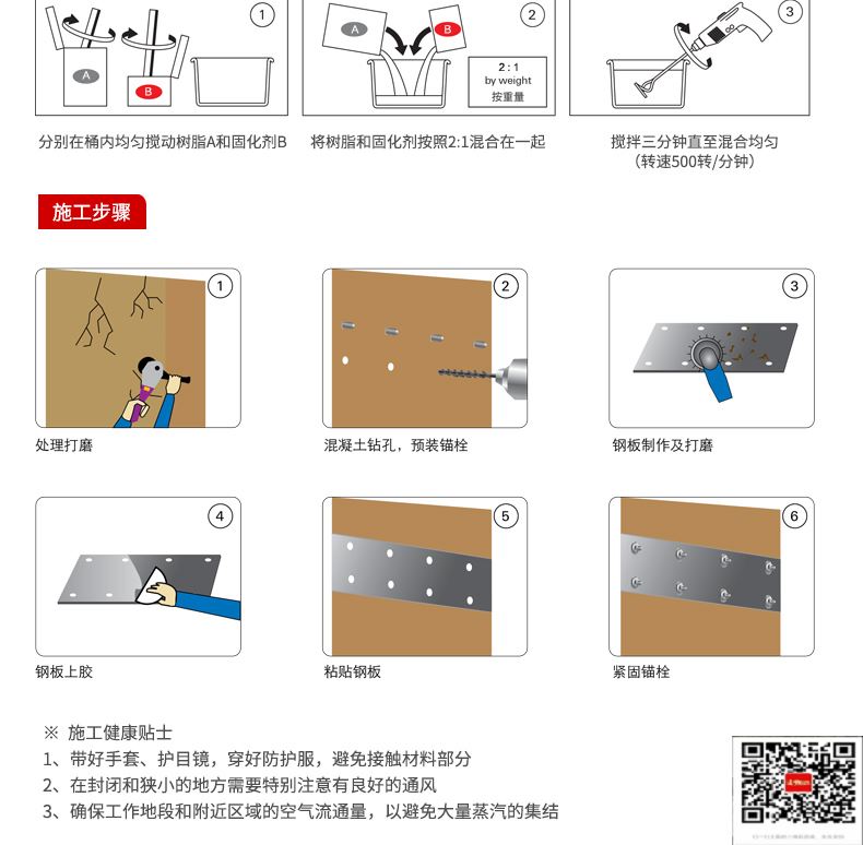 包钢民和粘钢加固施工过程